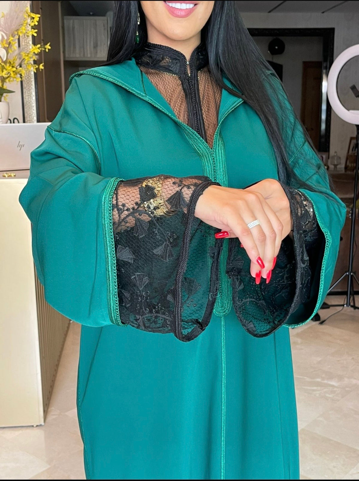 Deep emerald green